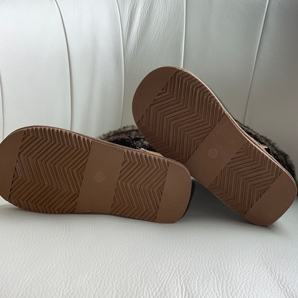 Girls sz13 Joe Fresh Faux fur boots NWOT medium brown - Picture 6 of 7